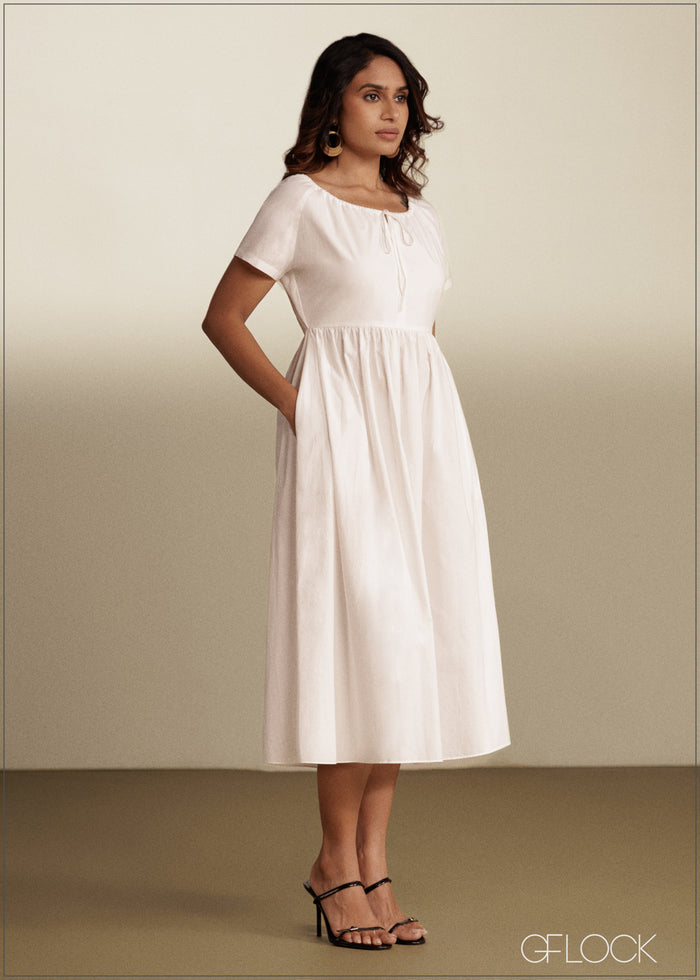 Neck Detail Dress - 290526C
