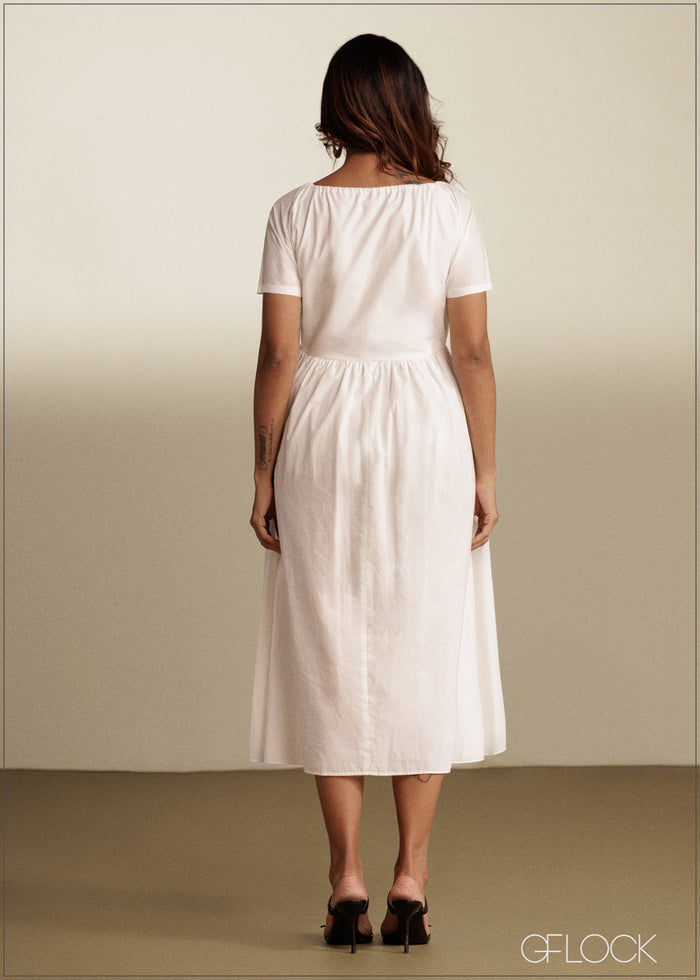 Neck Detail Dress - 290526C