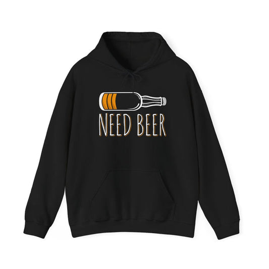 Need Beer Funny Drinking Hoodie - funny hoodie by Cheeky Business