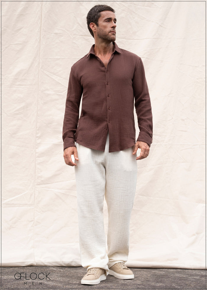 Normal Collar Shirt - men’s shirt alternate view - GFLOCK Sri Lanka