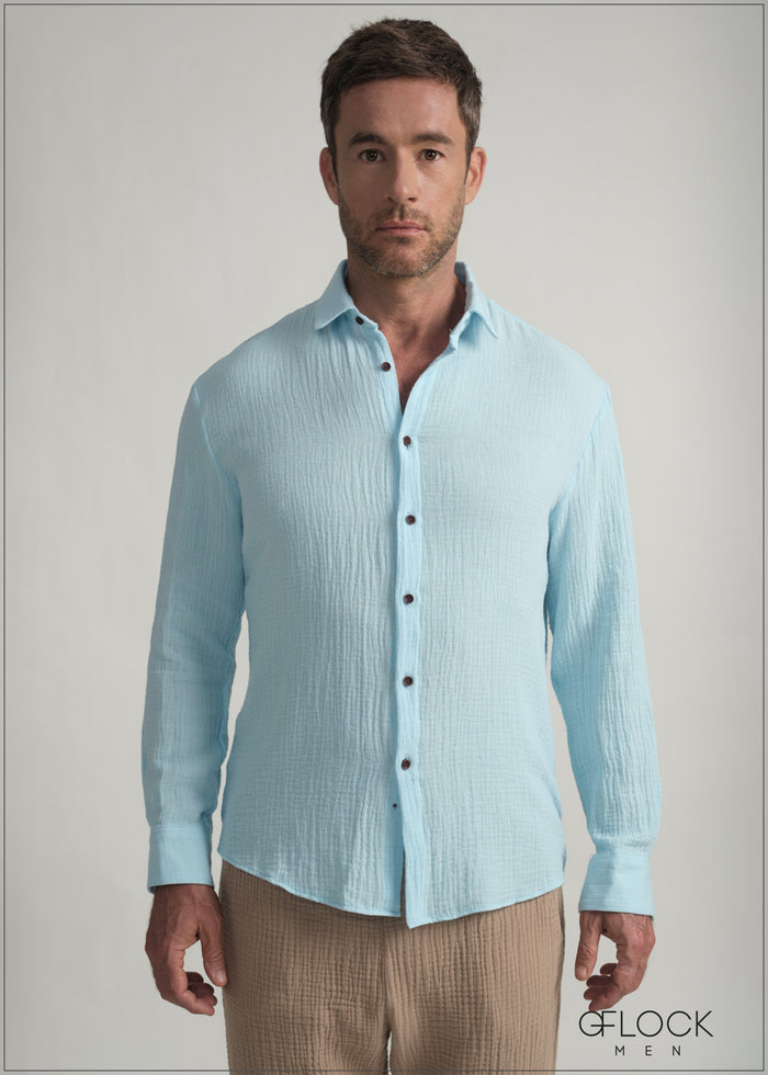Normal Collar Shirt - men’s shirt alternate view - GFLOCK Sri Lanka