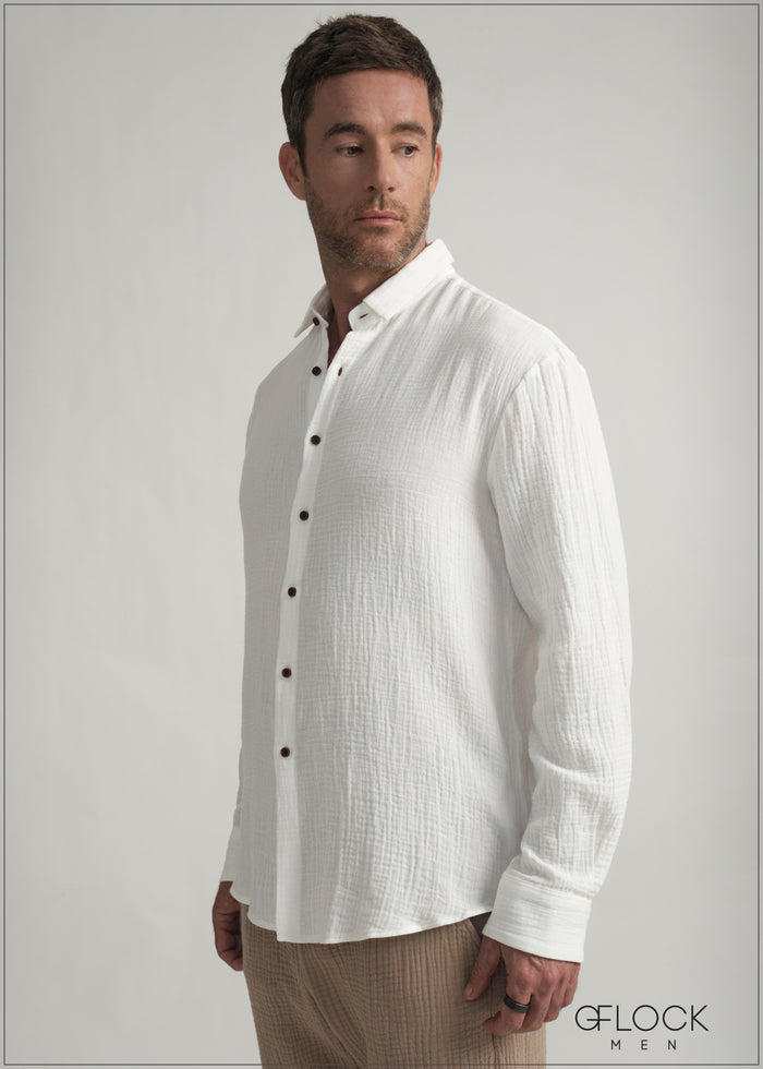 Normal Collar Shirt - men’s shirt alternate view - GFLOCK Sri Lanka