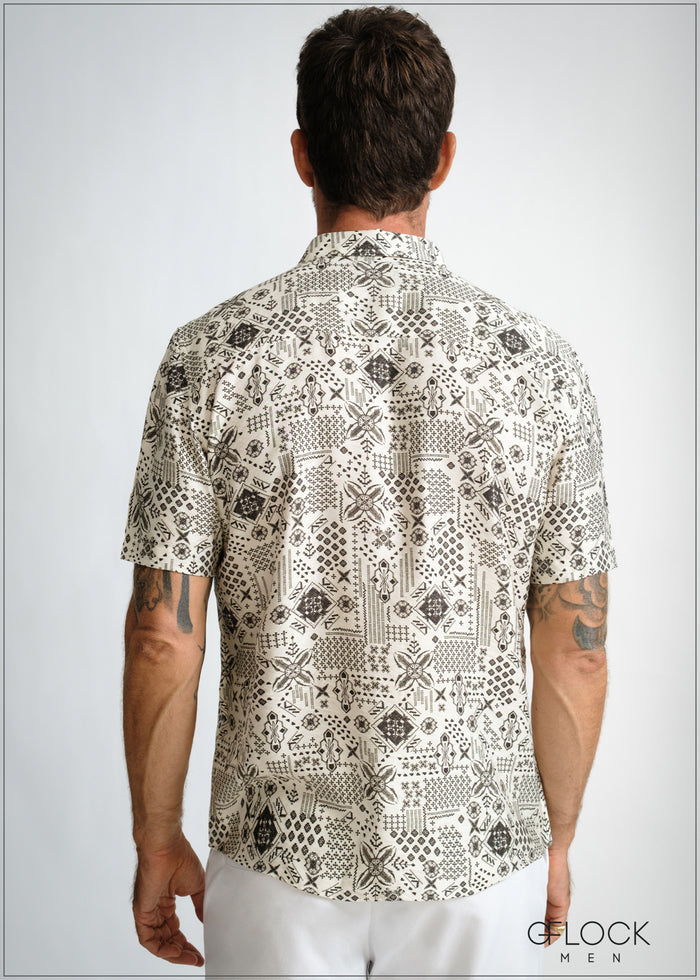 Normal Collar Short Sleeve Shirt - 260426