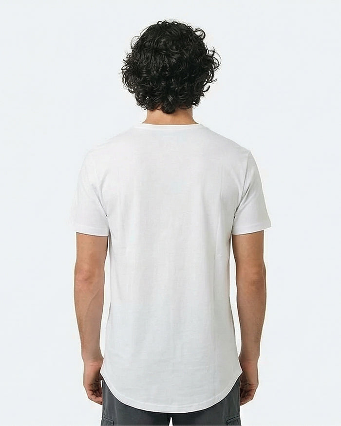 Optic White Signature Curved Hem Crew Tee - R216125