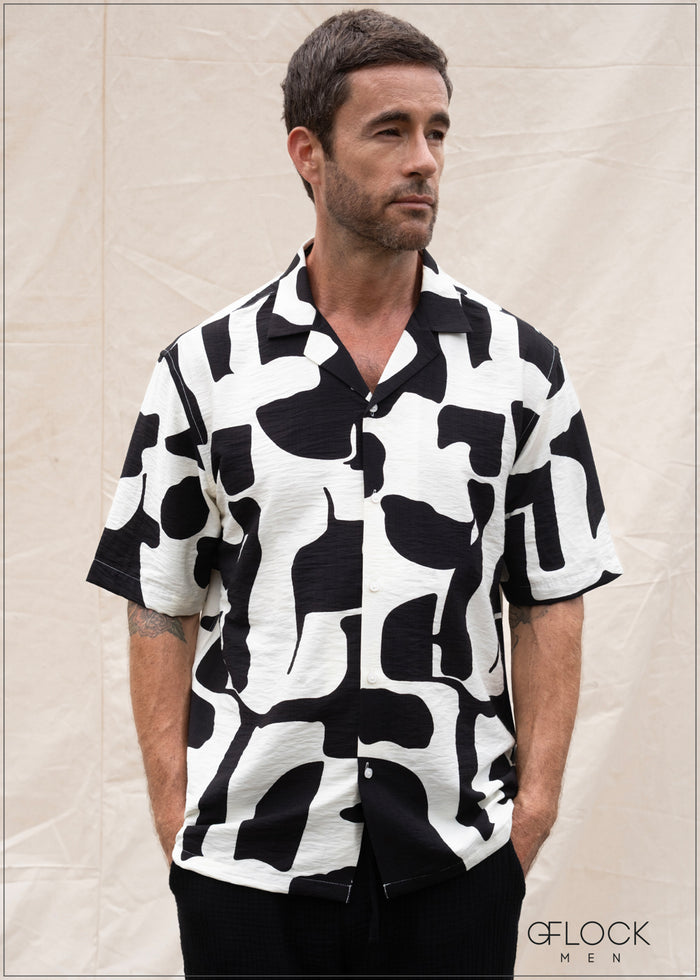 Oversize Revere Collar Shirt - 080426