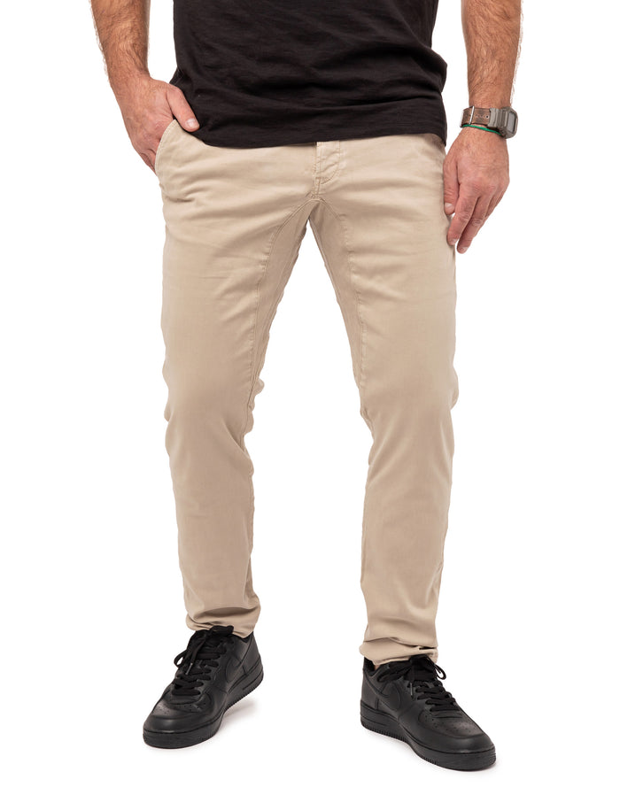 pantalon chino lin PULLIN en coton
