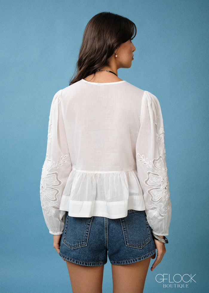 Petal Tie Blouse - 300726