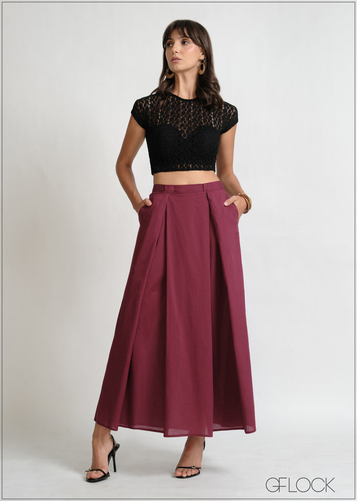 Pleated Detailed Skirt - 171225