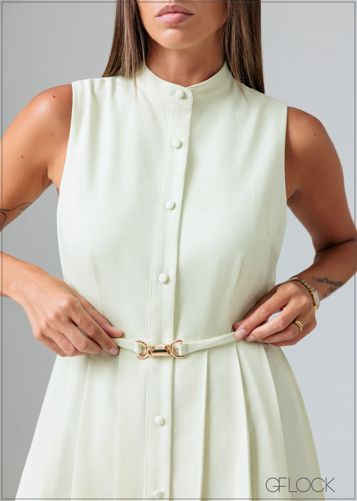 Pleated Dress - 070426