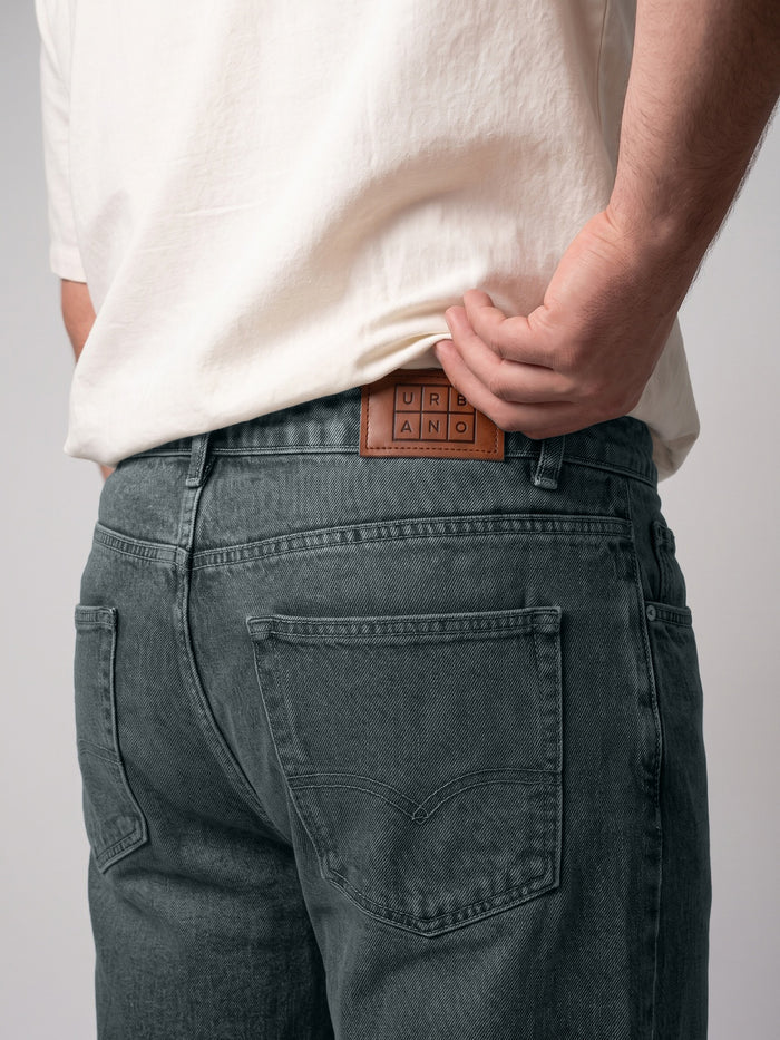 Plus Men's Light Blue Relaxed Fit Washed Denim Jeans Non-Stretchable