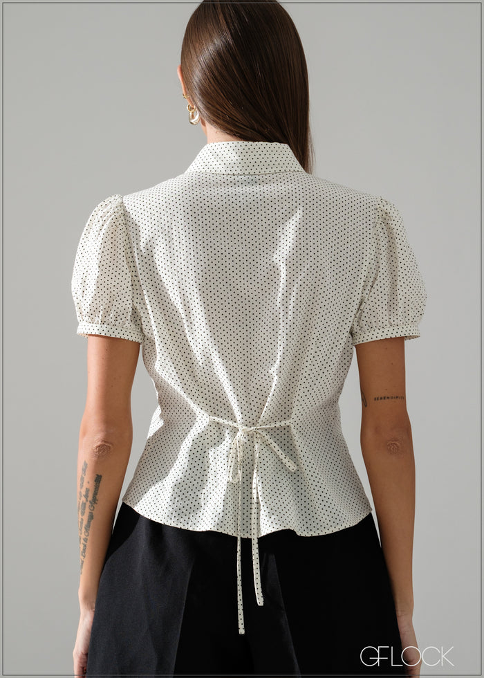 Polka Dot Top - 240826