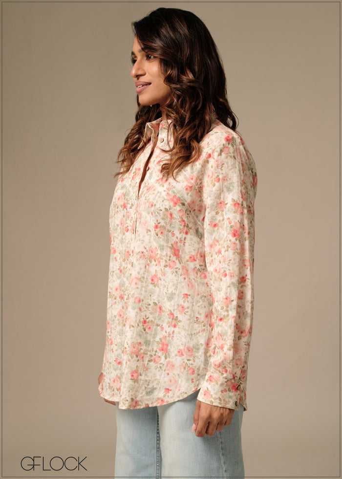 Printed Basic Shirt - 100426