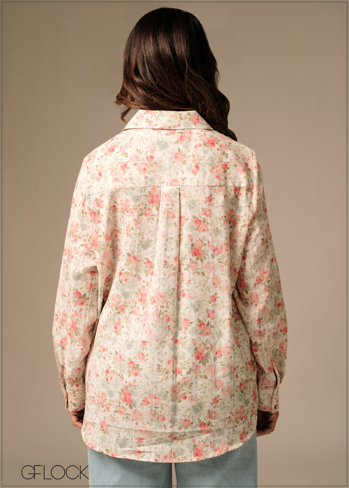 Printed Basic Shirt - 100426