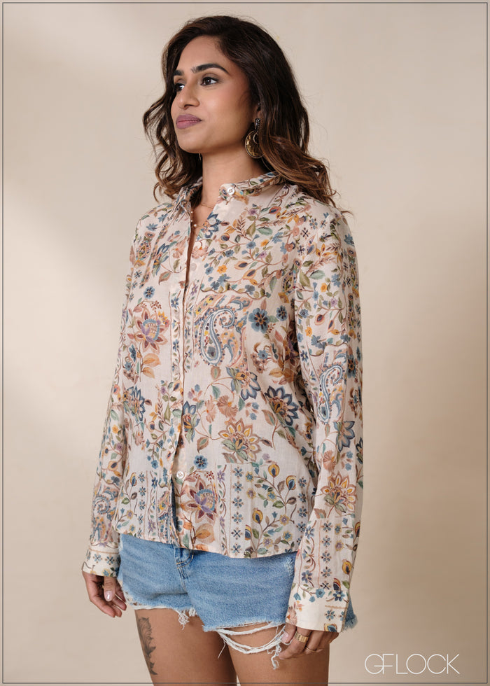Printed Basic Shirt - 220826