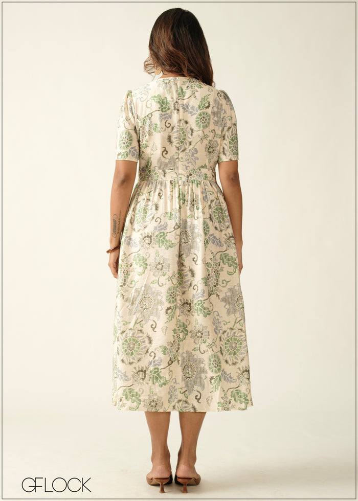Printed Midi Dress - 270726