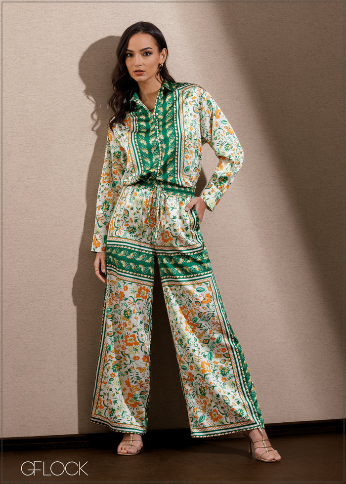 Printed Straight Leg Pant - 140325