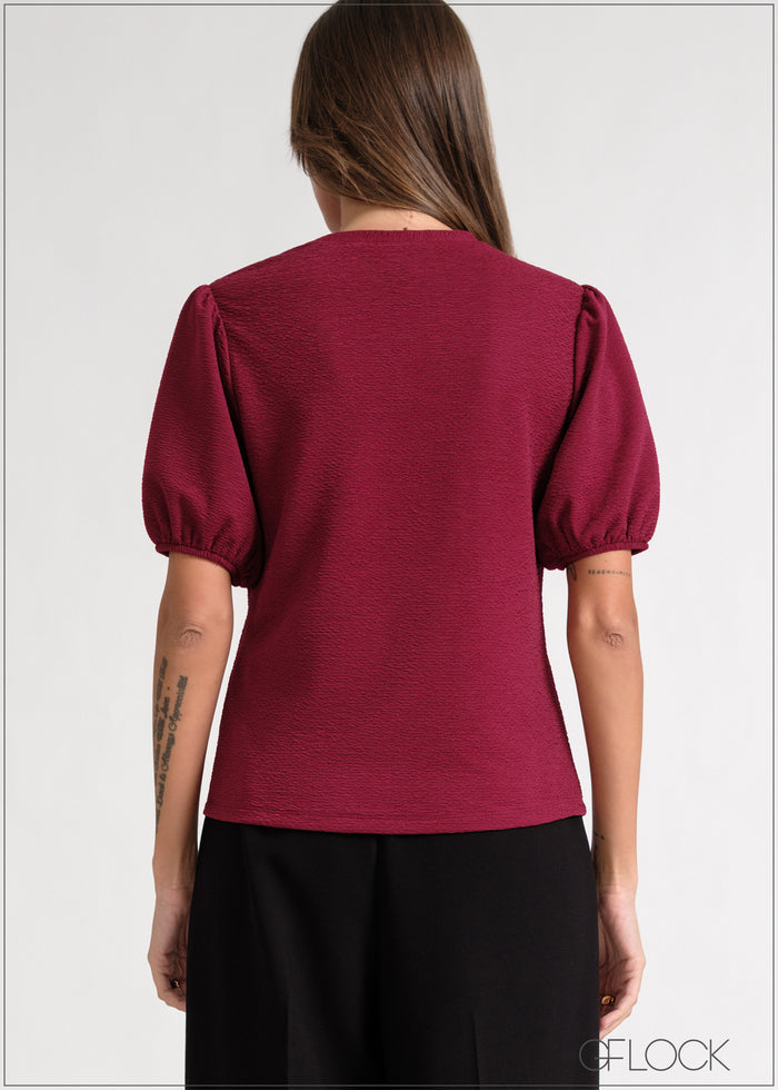 Puff Sleeve Top - 170826
