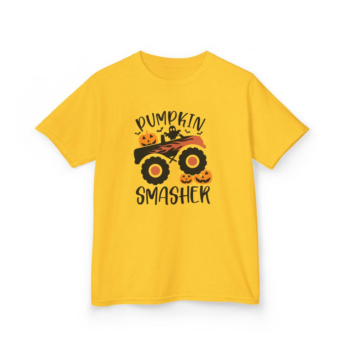 Pumpkin Smasher Monster Truck Halloween T-Shirt - funny t-shirt by Cheeky Business
