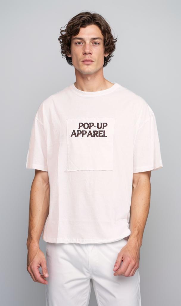 Graphic Printed Oversized T-Shirt - White