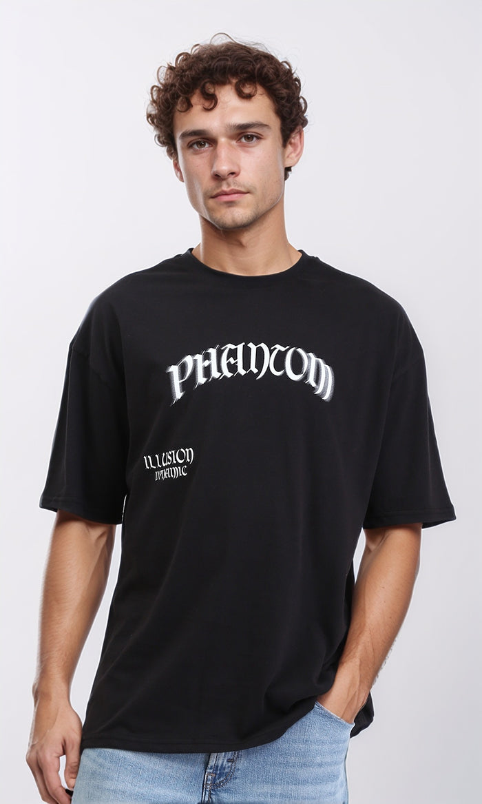 Crew Neck Regular Summer Tee - Black