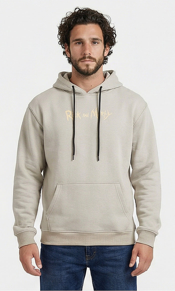 Melton Graphic Hoodie - Light Green