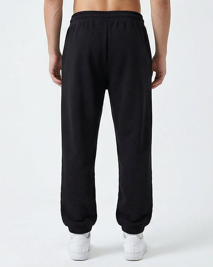 R208092 - Solid Slip On Pants with Hem - Black