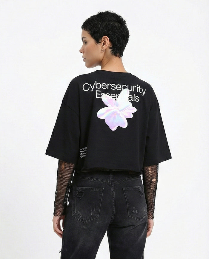 R208515 - Crew Neck Regular Summer Tee - Black