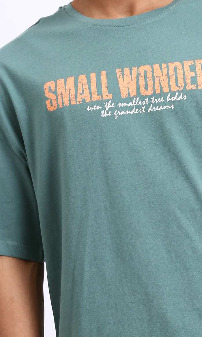 R209083 - "Small Wonders" Elbow Sleeves Tee - Dark Mint