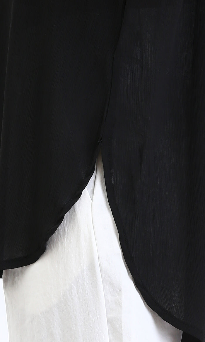 R209211 - Lightweight Long Sleeves Shirt - Black