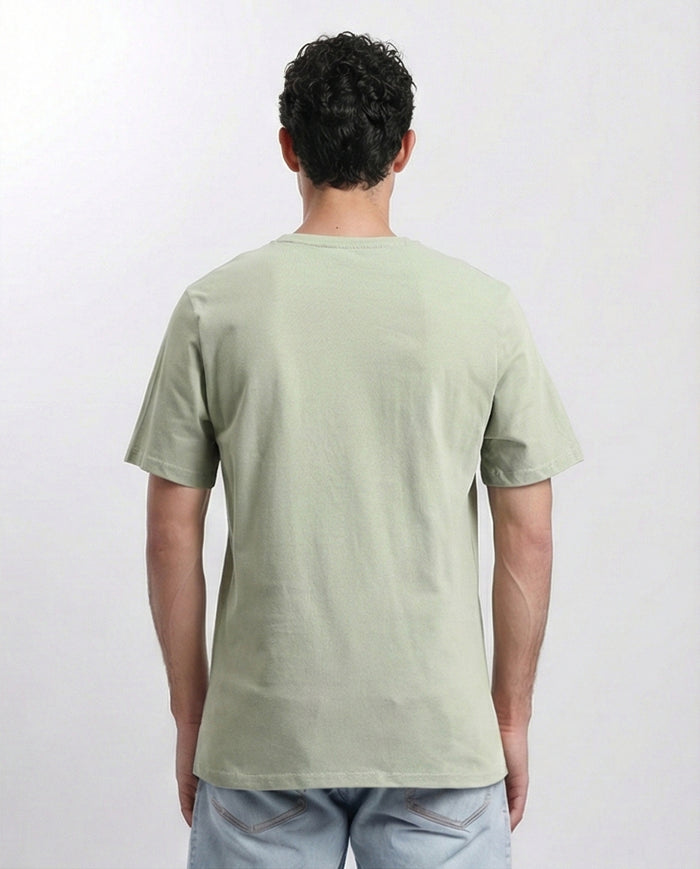 R209382 - Crew Neck Slip On Basic Tee - Olive