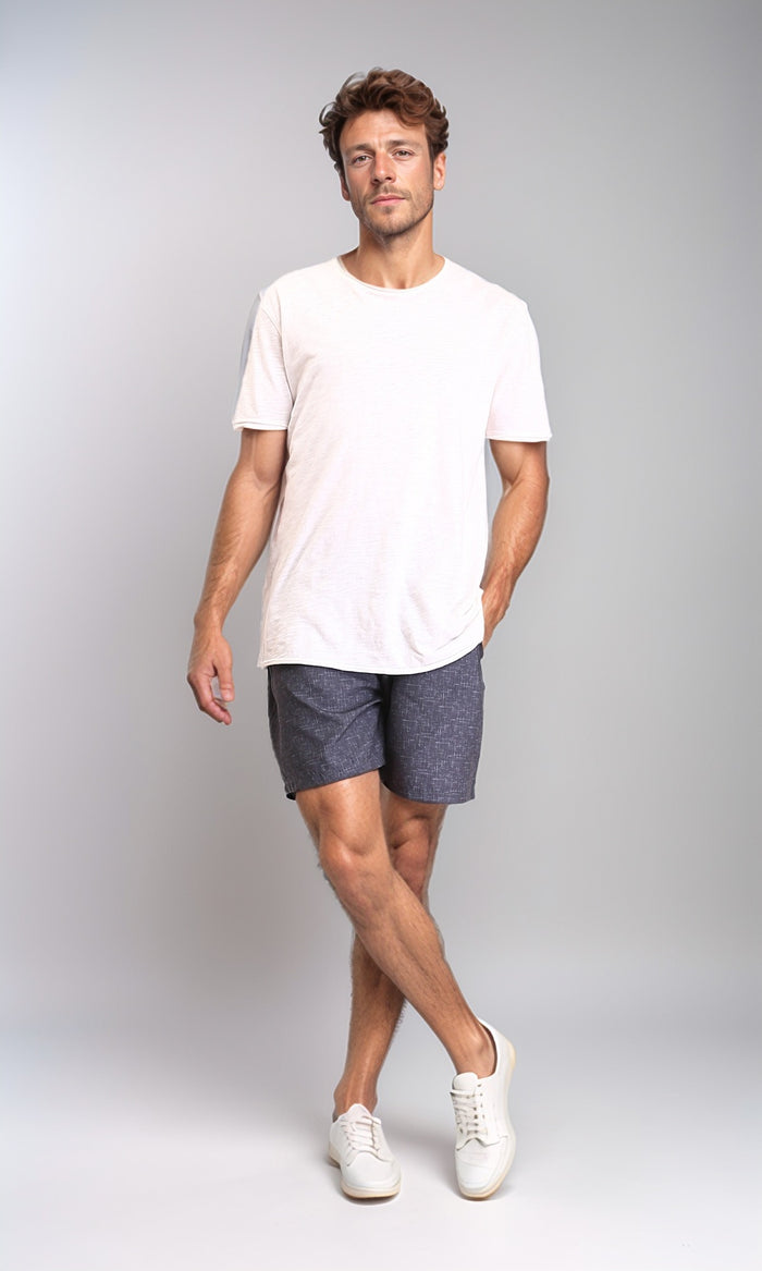 R210298 - Comfy Slip On Drawstring Swim Short - Heather Dark Grey