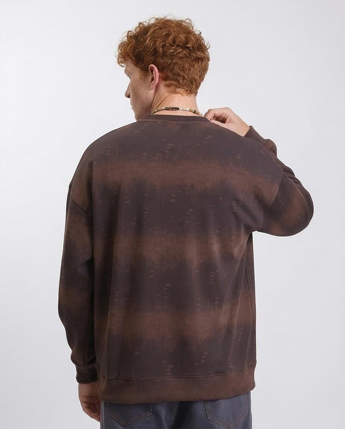 R214927 Ravin "Acid-Haze" Oversized Crewneck Sweater – Earth Gradient