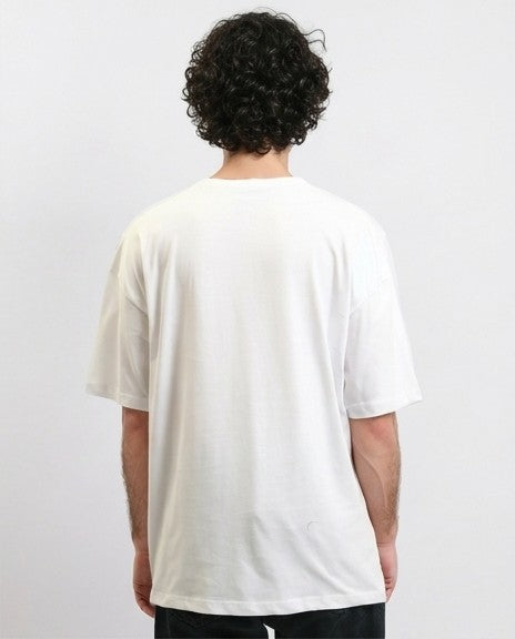 R215743 - Relaxed Fit Printed Cotton Tee - White