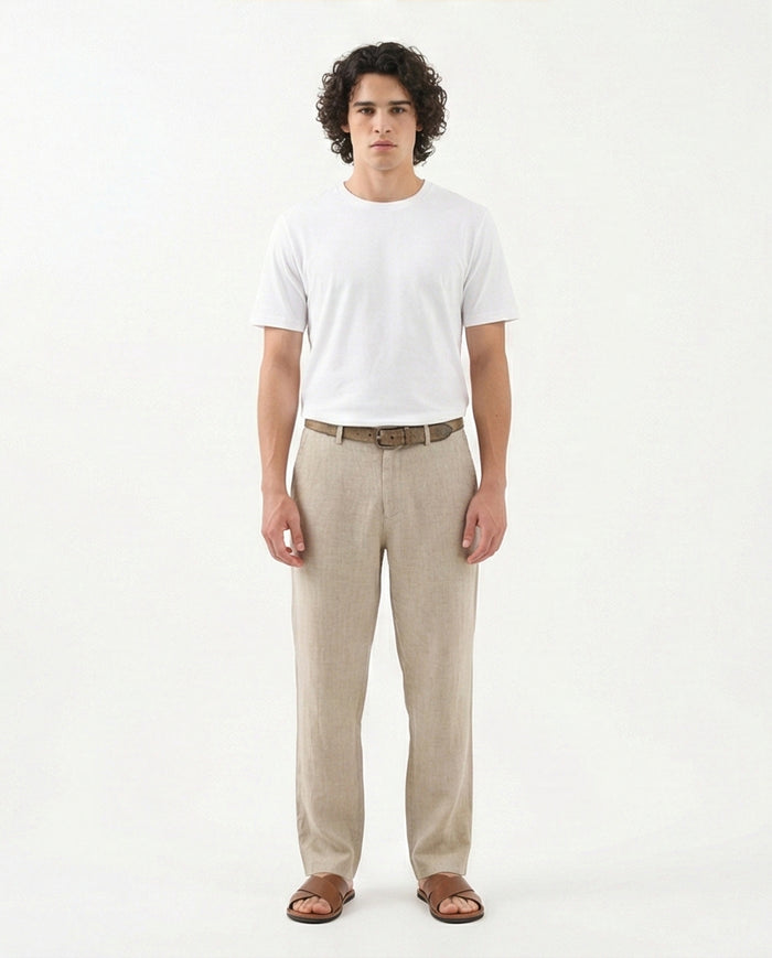 R215859 - Solid Crew Neck Short Sleeves Basic Tee - White