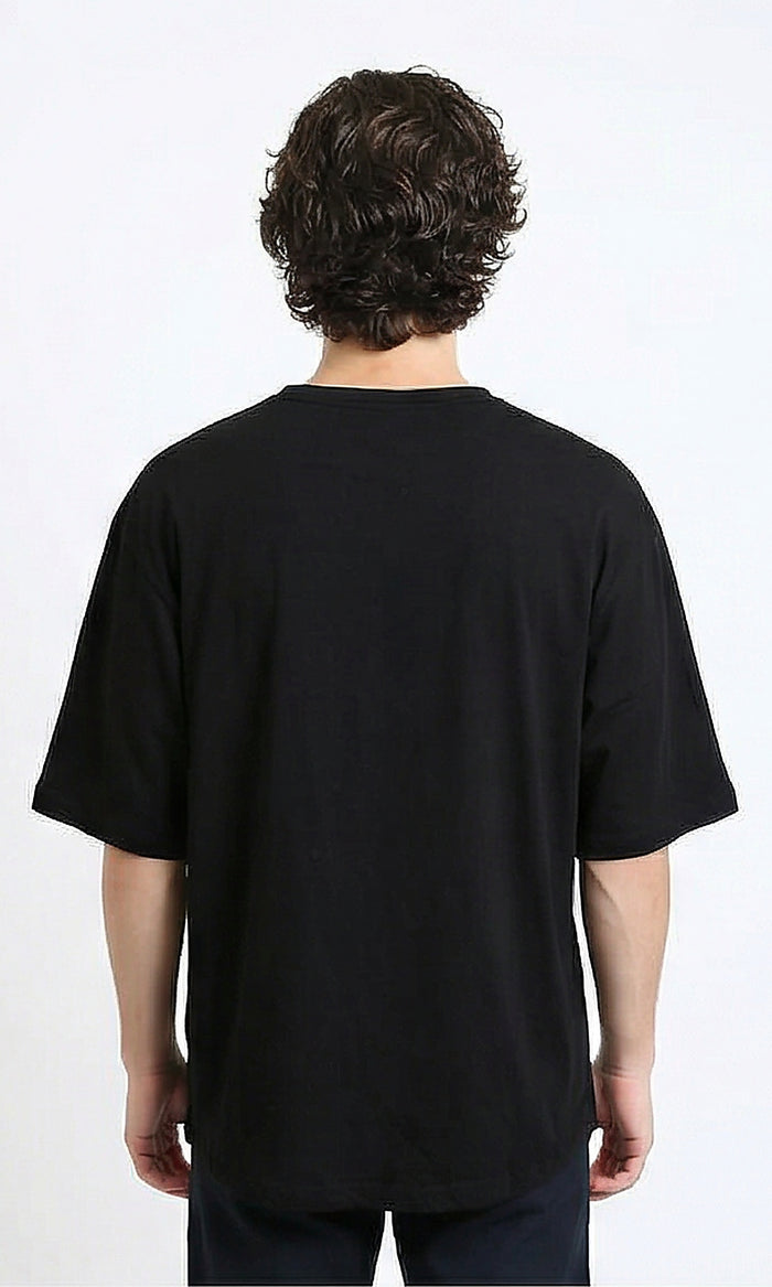 R215872 - Relaxed Fit Solid Summer Basic Tee - Black