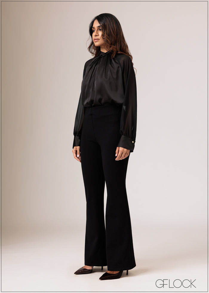 High Waist Bootleg Pant - women’s pants alternate view - GFLOCK Sri Lanka