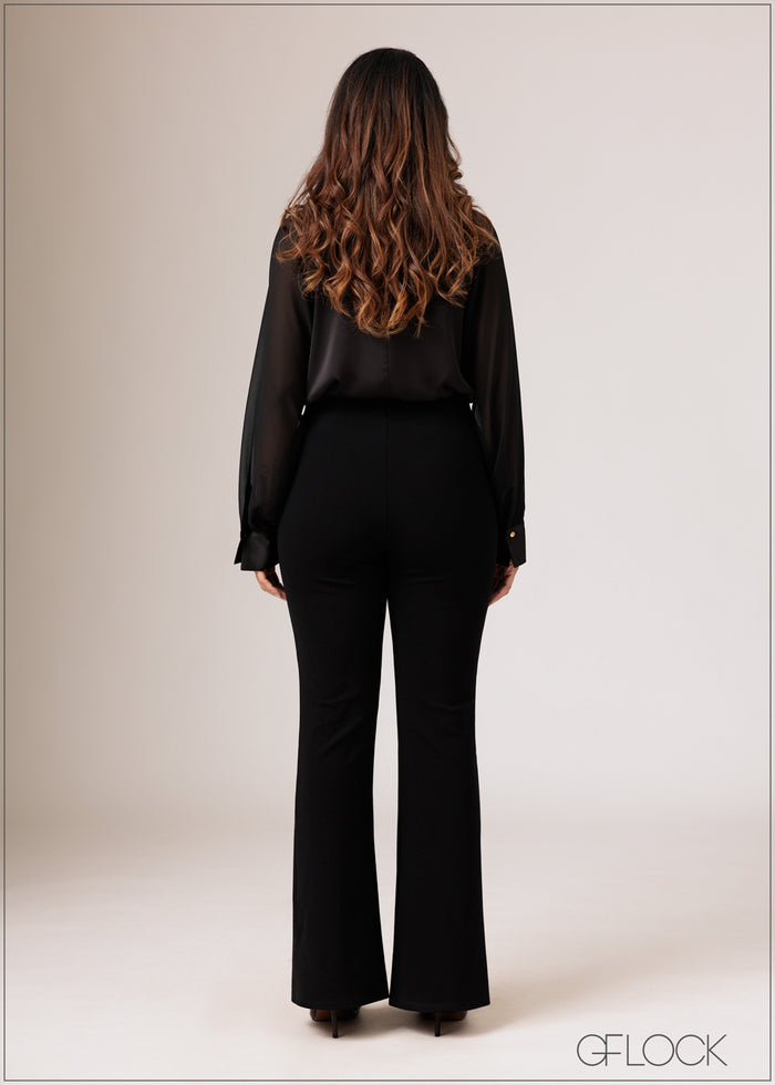 High Waist Bootleg Pant - women’s pants alternate view - GFLOCK Sri Lanka
