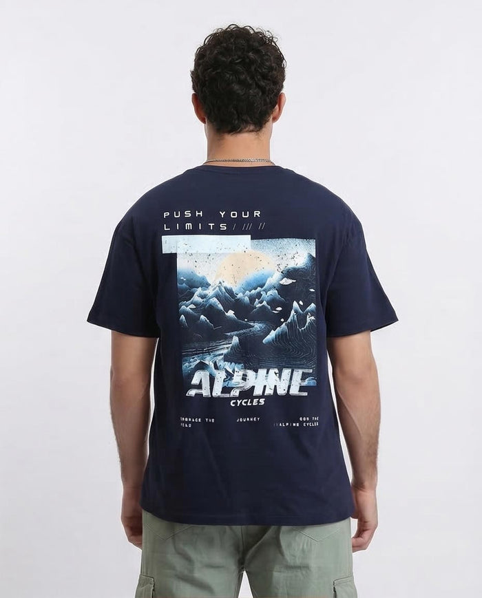 Ravin "Alpine Journey" Graphic T-Shirt – Navy - Navy Blue - R209388