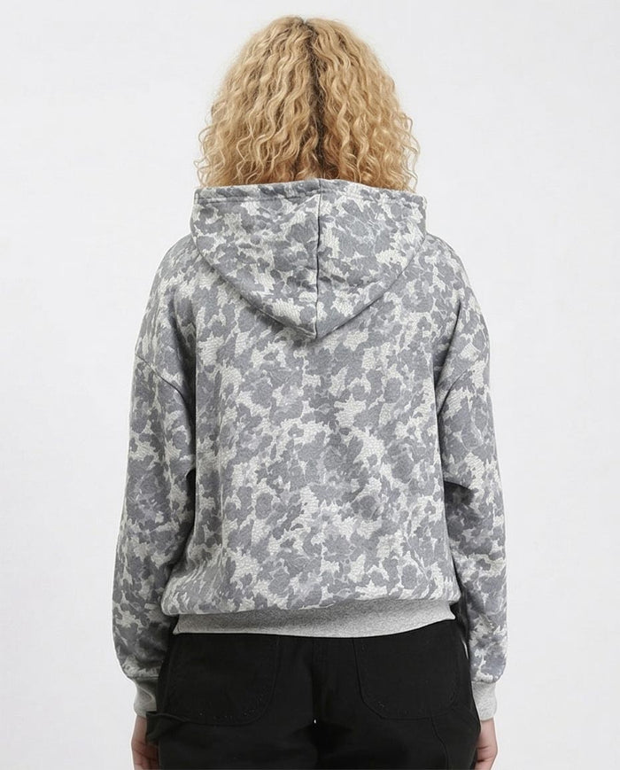 Ravin Camo-Print Drop-Shoulder Relaxed Hoodie - Grey - R214520