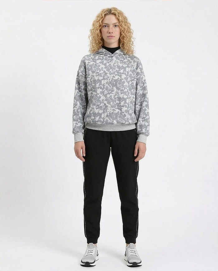 Ravin Camo-Print Drop-Shoulder Relaxed Hoodie - Grey - R214520
