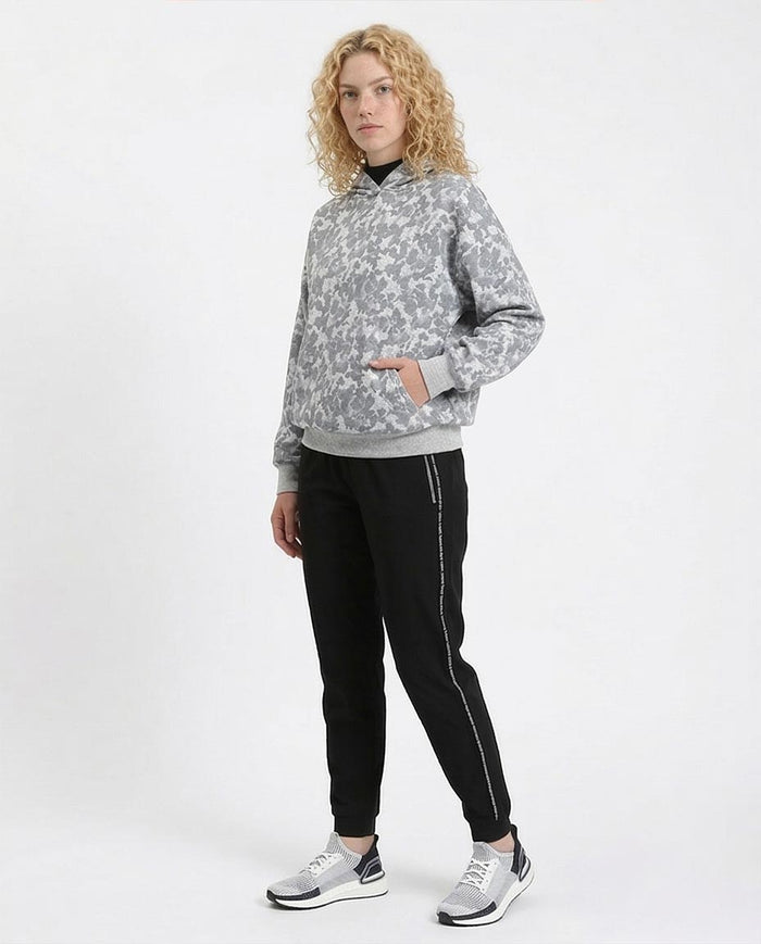 Ravin Camo-Print Drop-Shoulder Relaxed Hoodie - Grey - R214520