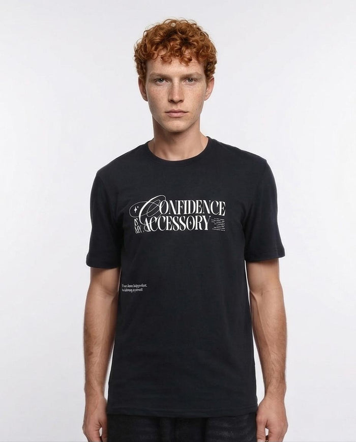"confidence" Graphic Tee - Signature Series In Black