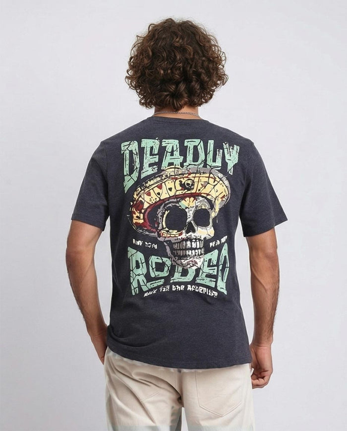 Ravin | "Deadly Rodeo" Graphic T-Shirt - Heather Black - Heather Black - R208588
