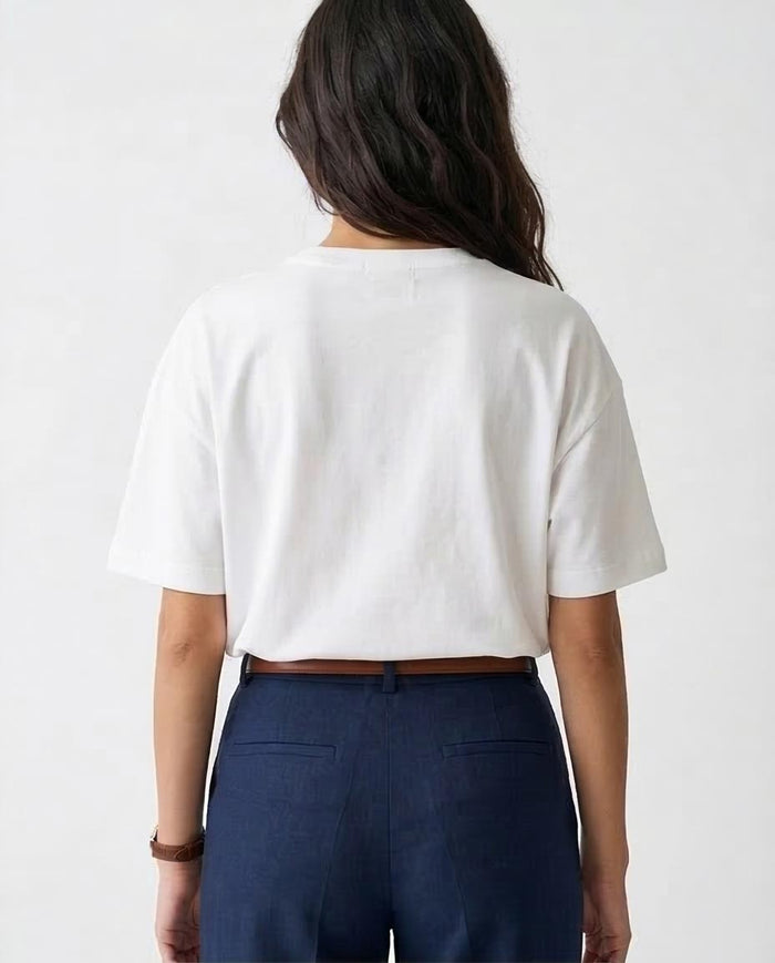 Ravin Essential Oversized Crew Neck T-Shirt – Crisp White - O203516