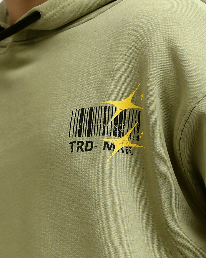 RAVIN | "Forever Rich" Graphic Heavyweight Hoodie - Sage Green - o199185