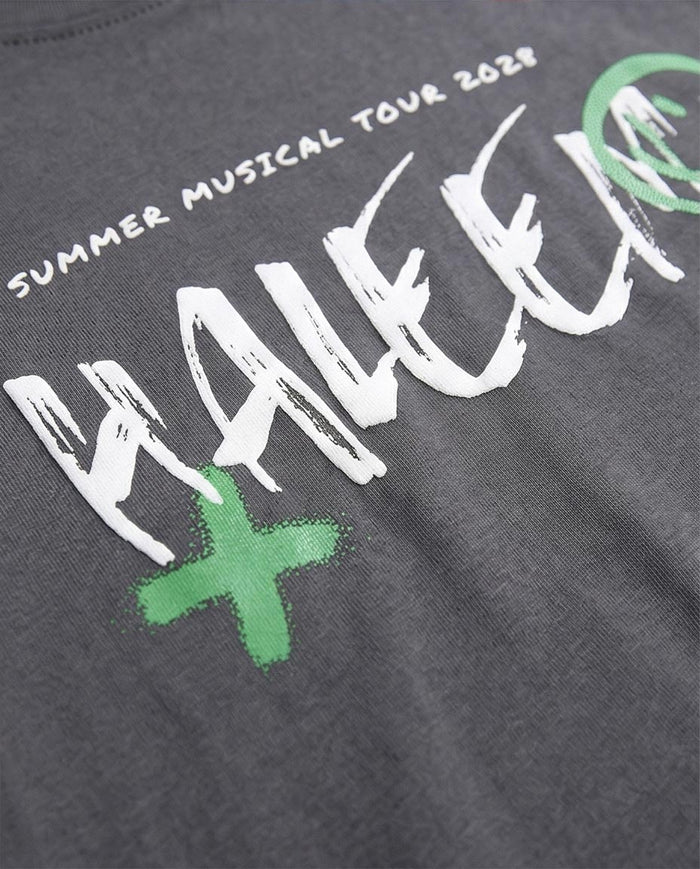 Ravin Haleem Summer Tour '28 Graphic T-Shirt – Charcoal Grey - R208579