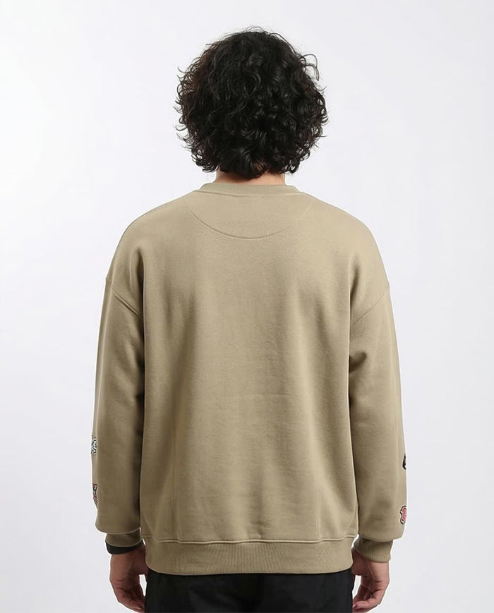 Ravin Heritage "1903" Patch Sweatshirt – Sport Luxe Edition - Light Coffee - R215073