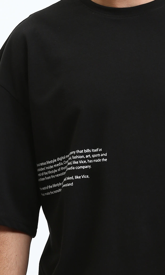 Ravin "INK YOU" Oversized Graphic Tee - Black - R209417