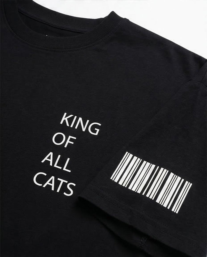 Ravin "King of All Cats" Oversized Graphic T-Shirt - R209413