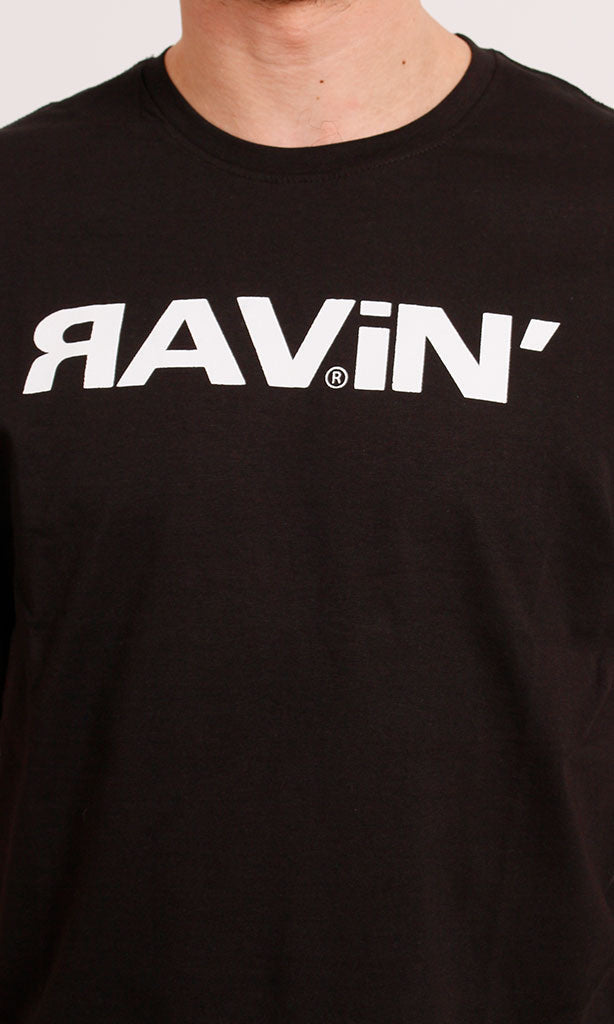 Ravin Men's Black Graphic Logo T-Shirt - O204318